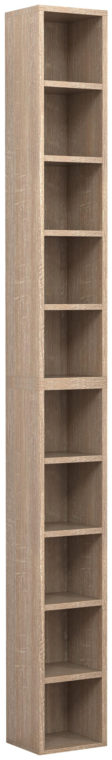 CD-REGAL Sonoma Eiche  - Sonoma Eiche, Design, Holzwerkstoff (40/94/17cm) - MID.YOU
