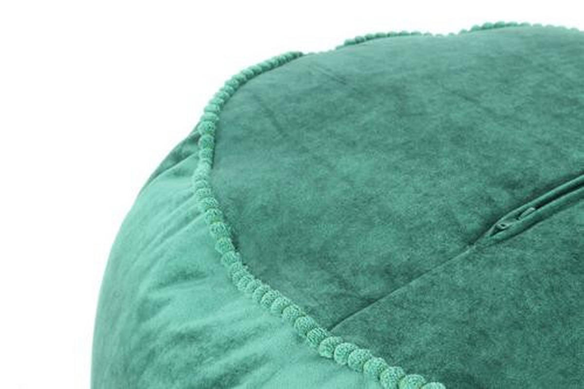 TABURETKA „PUFF“, 65/35/65 cm - zelená, Modern, textil (65/35/65cm) - Livetastic