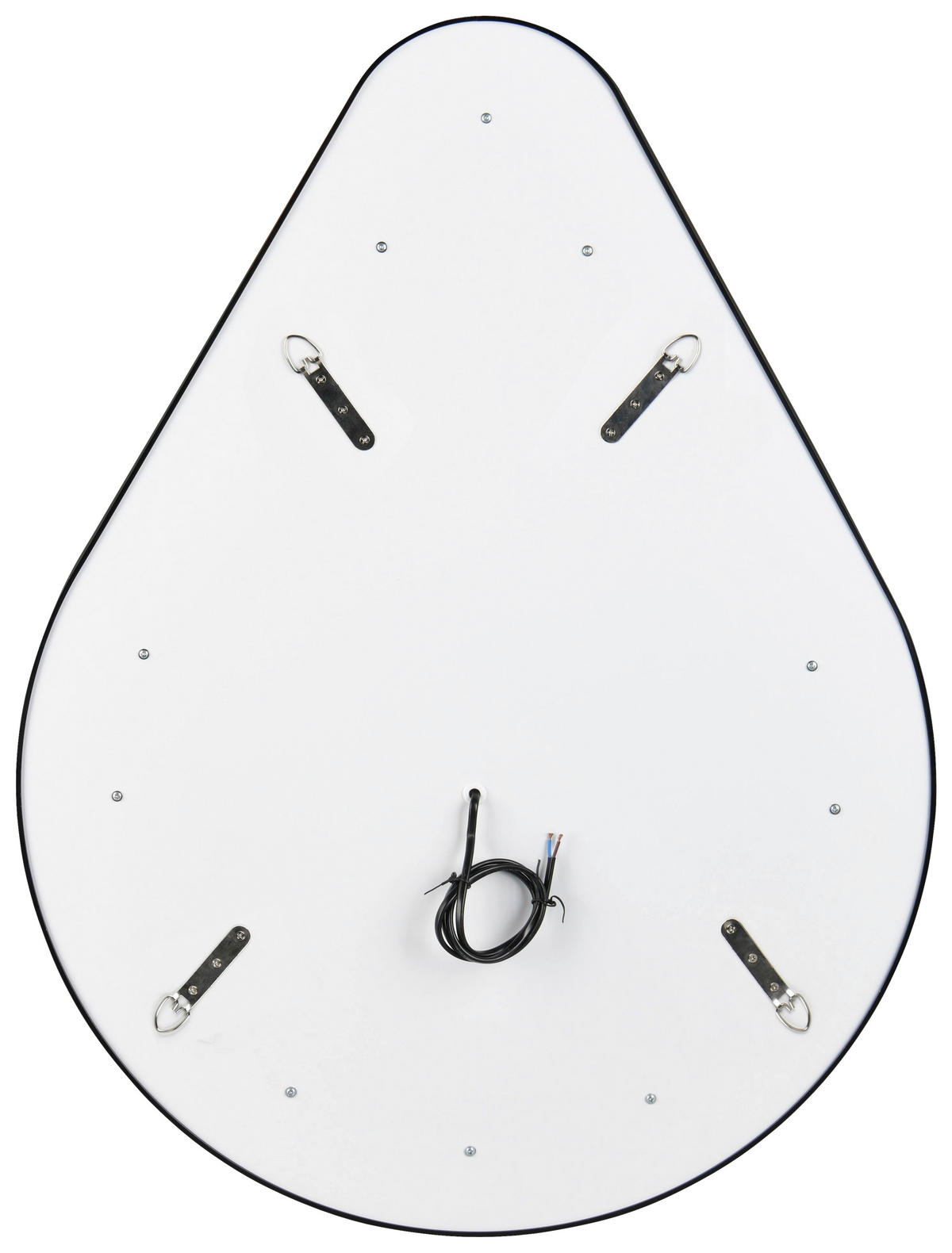 BADEZIMMERSPIEGEL 60/80/3 cm  - Silberfarben/Schwarz, MODERN, Glas/Metall (60/80/3cm)