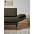 ECKSOFA  in Flachgewebe Dunkelgrün  175-224/255-365 cm  - Dunkelgrün/Schwarz, Design, Textil/Metall (175-224/255-365cm) - Dieter Knoll
