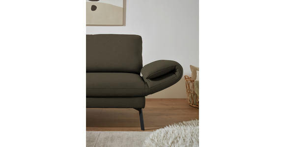 ECKSOFA  in Flachgewebe Dunkelgrün  175-224/255-365 cm  - Dunkelgrün/Schwarz, Design, Textil/Metall (175-224/255-365cm) - Dieter Knoll