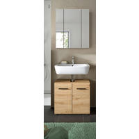 BADRUM 60 cm  - svart/ek Artisan, Basics, trämaterial/plast (60cm) - MID.YOU