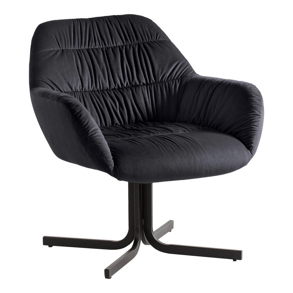 Livetastic KRESLO, textil, čierna