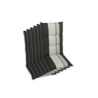 SESSELAUFLAGENSET Schriftzug  - Anthrazit, Basics, Textil (50/7/120cm)