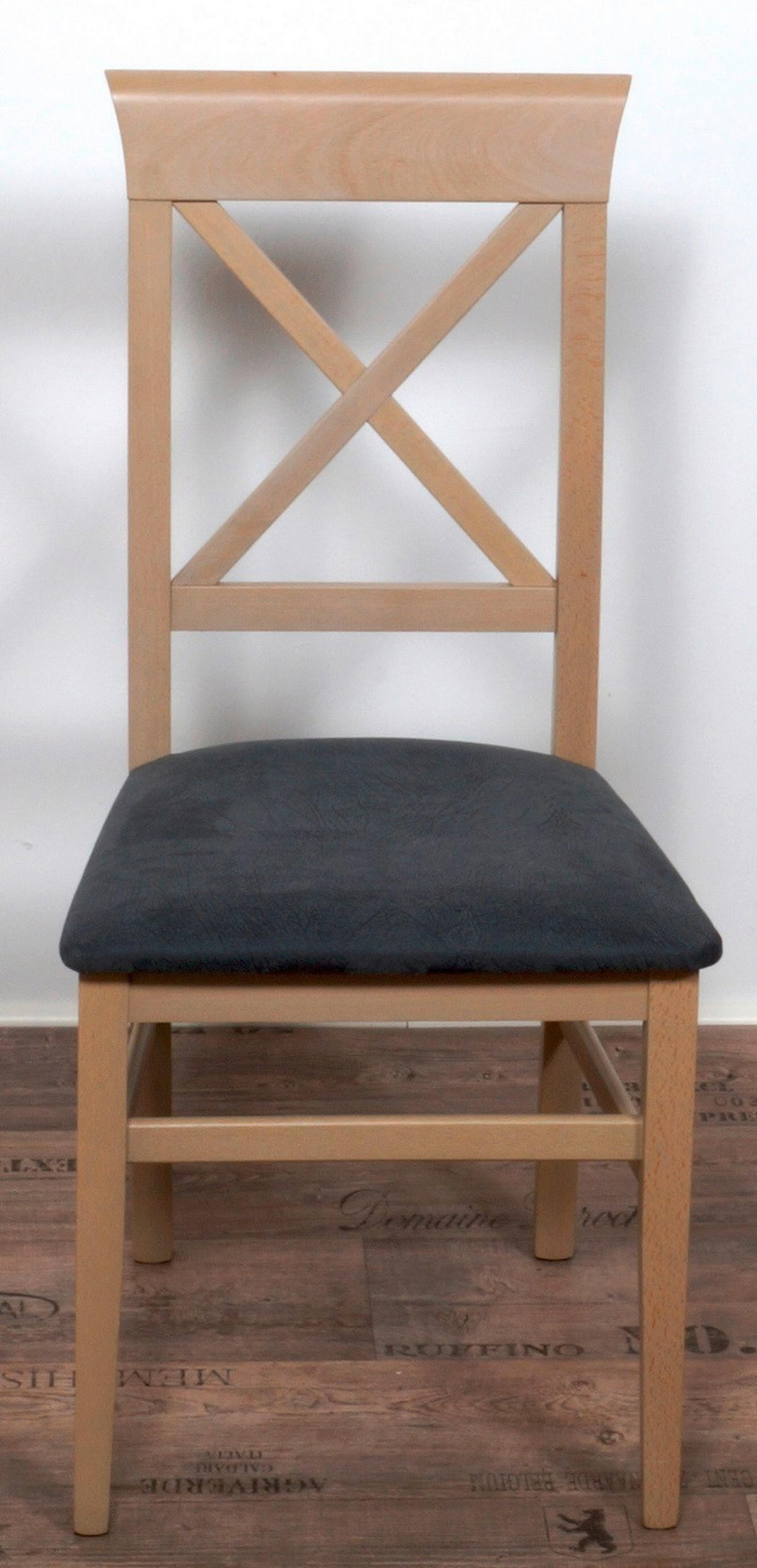 STUHL-SET 2 Stück  in Mikrofaser  - Grau/Sonoma Eiche, KONVENTIONELL, Holz/Textil (44/93/46cm) - MID.YOU
