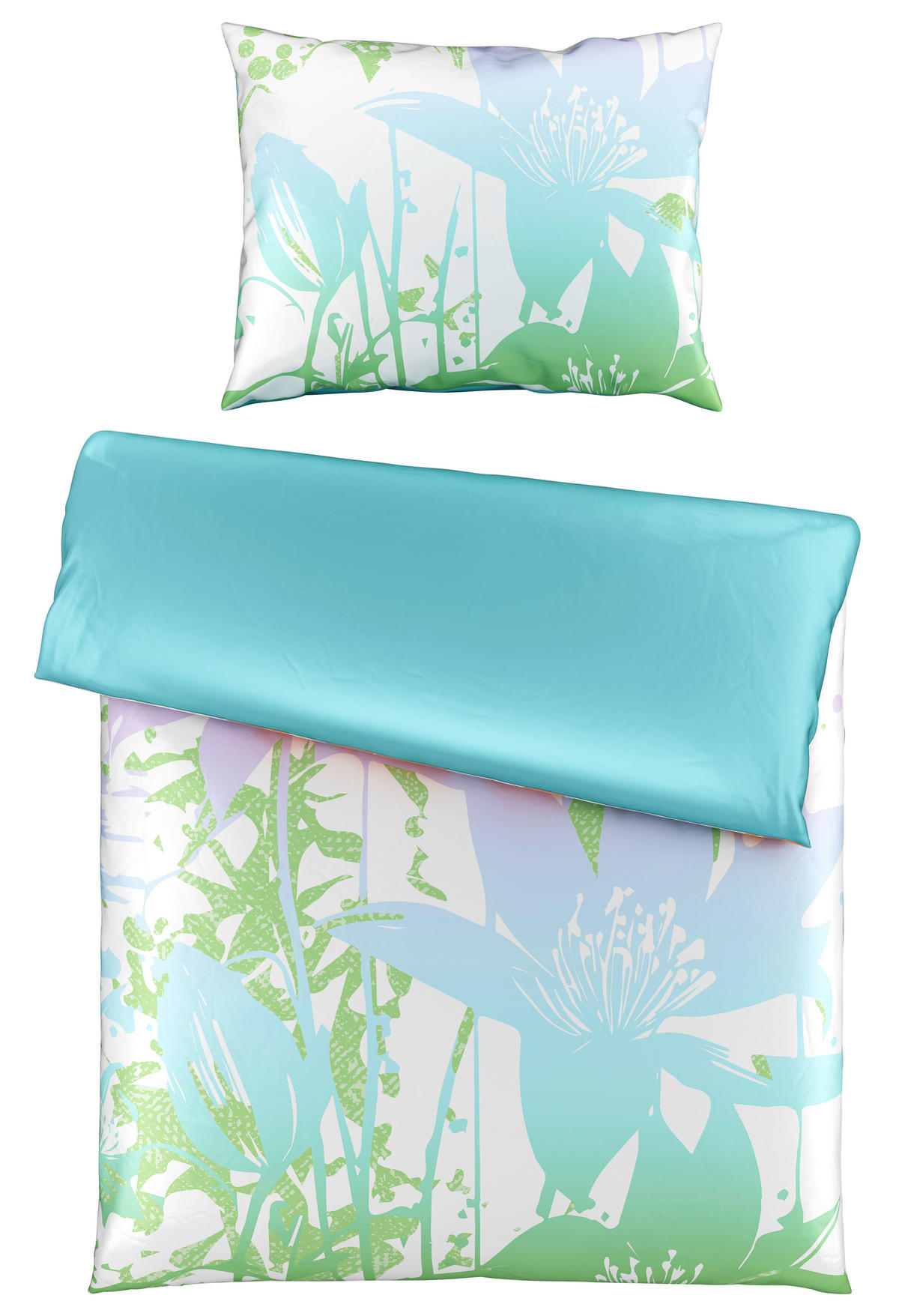 OBOUSTRANNÉ POVLEČENÍ, satén, vícebarevná, 140/200 cm - vícebarevná, Trend, textil (140/200cm) - Esposa