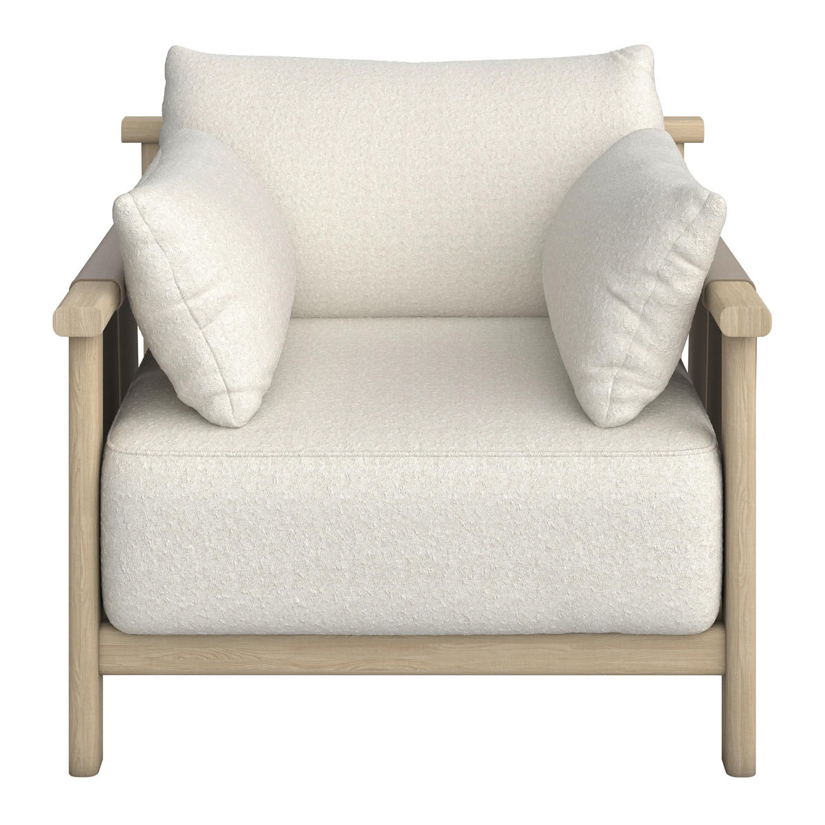 LOUNGESESSEL  - Sandfarben/Taupe, Romantik / Landhaus, Holz/Textil (100/86/97,5cm) - Dieter Knoll