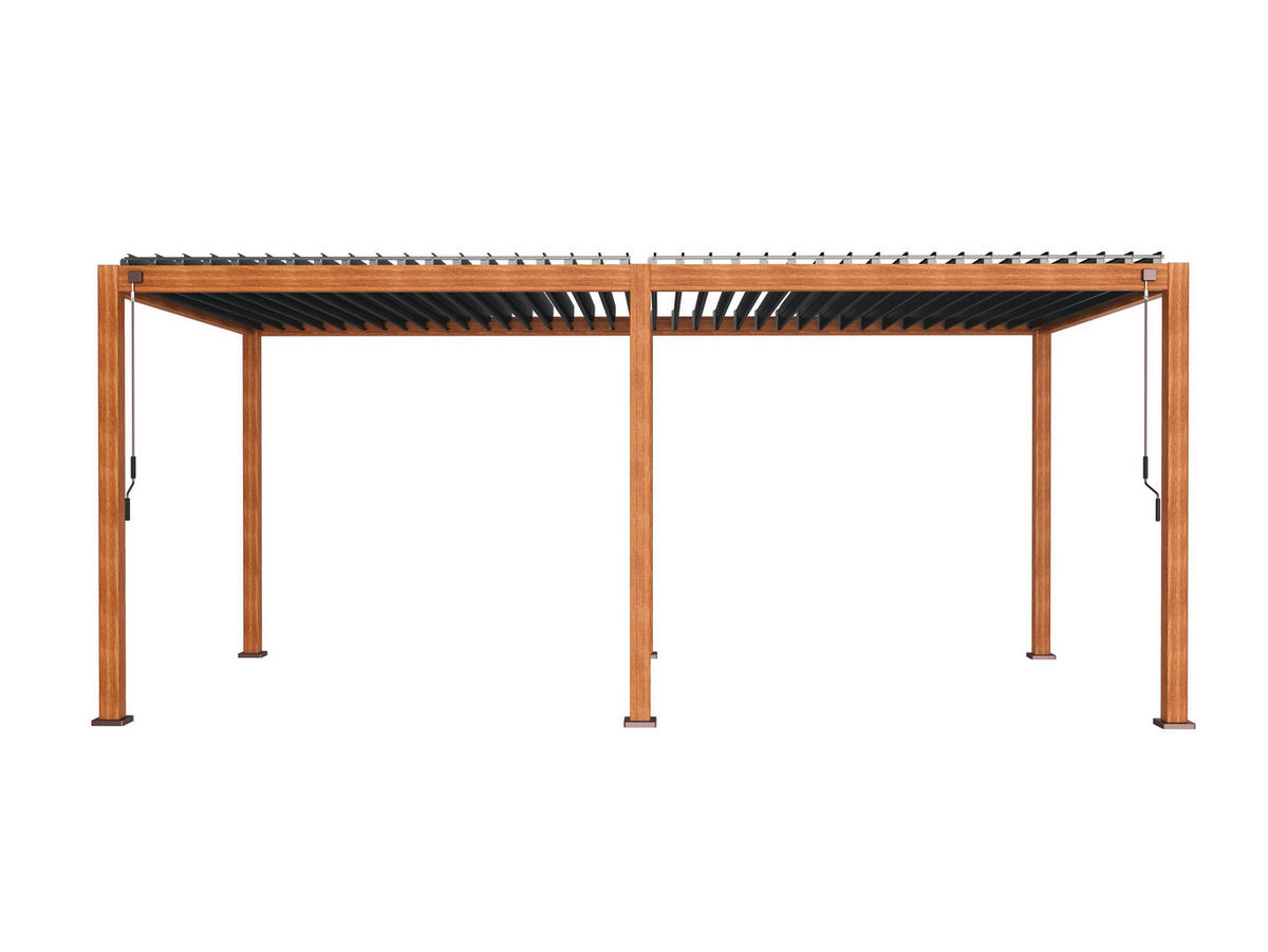 PERGOLA 600/250/300 cm   - Anthrazit/Braun, MODERN, Metall (600/250/300cm) - Gardenson