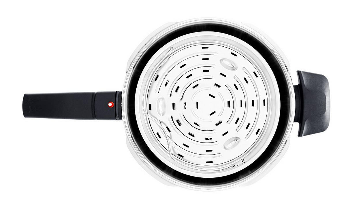 SCHNELLKOCHTOPF VITAVIT® PREMIUM satiniert 6.0 L  - Silberfarben, Basics, Metall (22cm) - Fissler