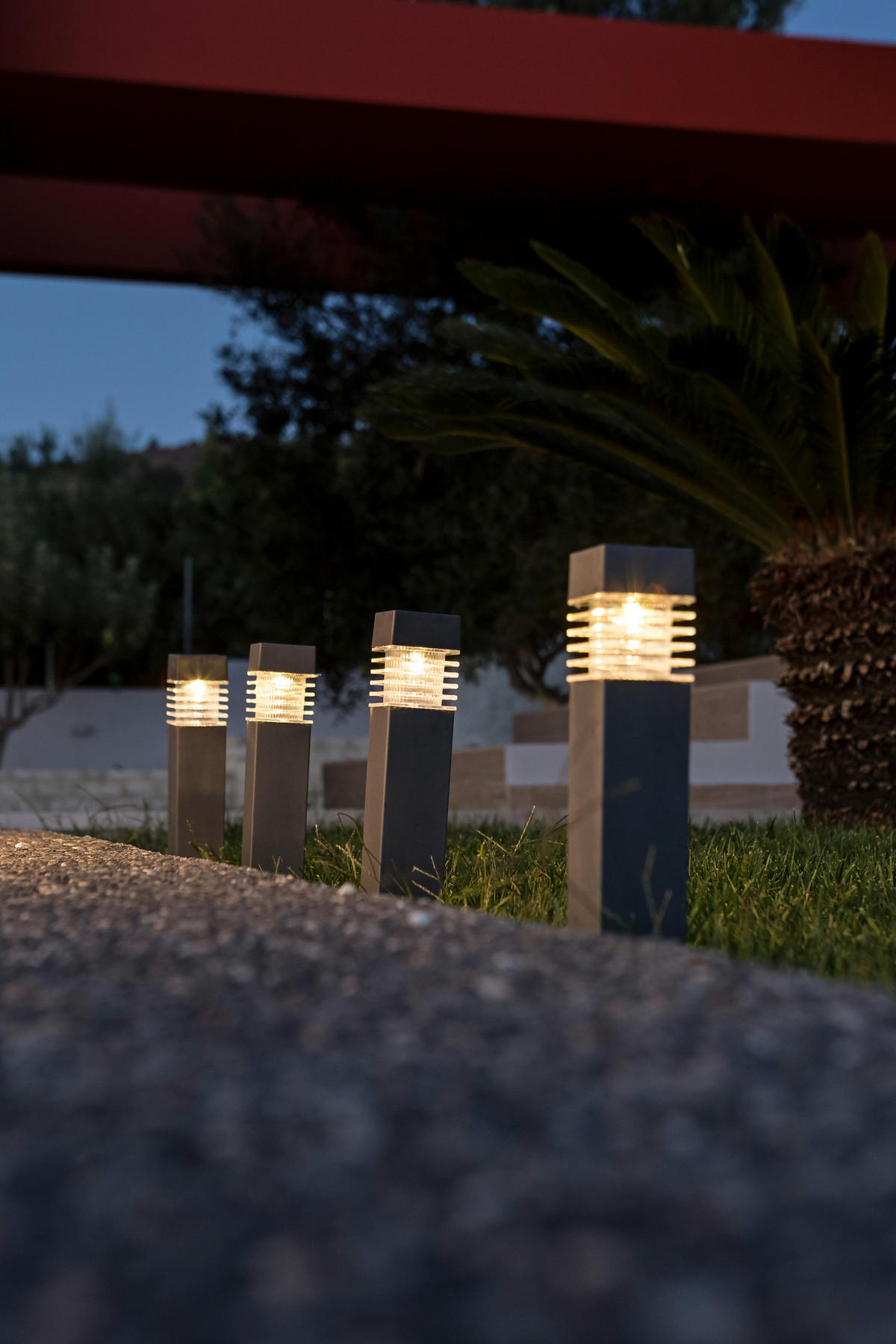 SOLARLEUCHTENSET - Transparent/Dunkelgrau, Konventionell, Kunststoff (5,8/38,5/5,8cm) - Boxxx