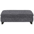 HOCKER in Textil Anthrazit  - Anthrazit/Schwarz, KONVENTIONELL, Textil/Metall (60/45/60cm) - Carryhome