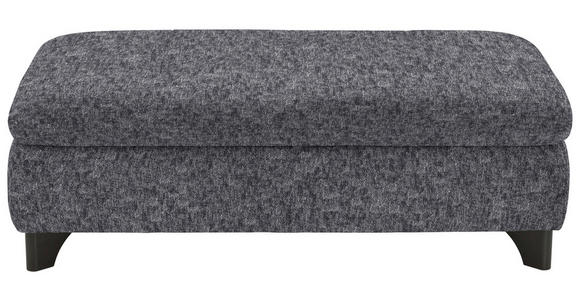 HOCKER in Textil Anthrazit  - Anthrazit/Schwarz, KONVENTIONELL, Textil/Metall (60/45/60cm) - Carryhome