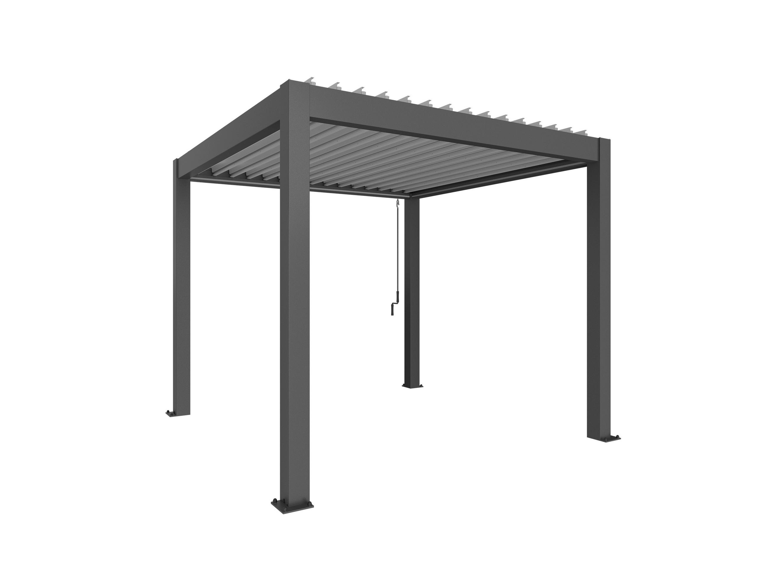 PAVILLON - Dunkelgrau/Silberfarben, Design, Metall (312/264/312cm) - Biohort