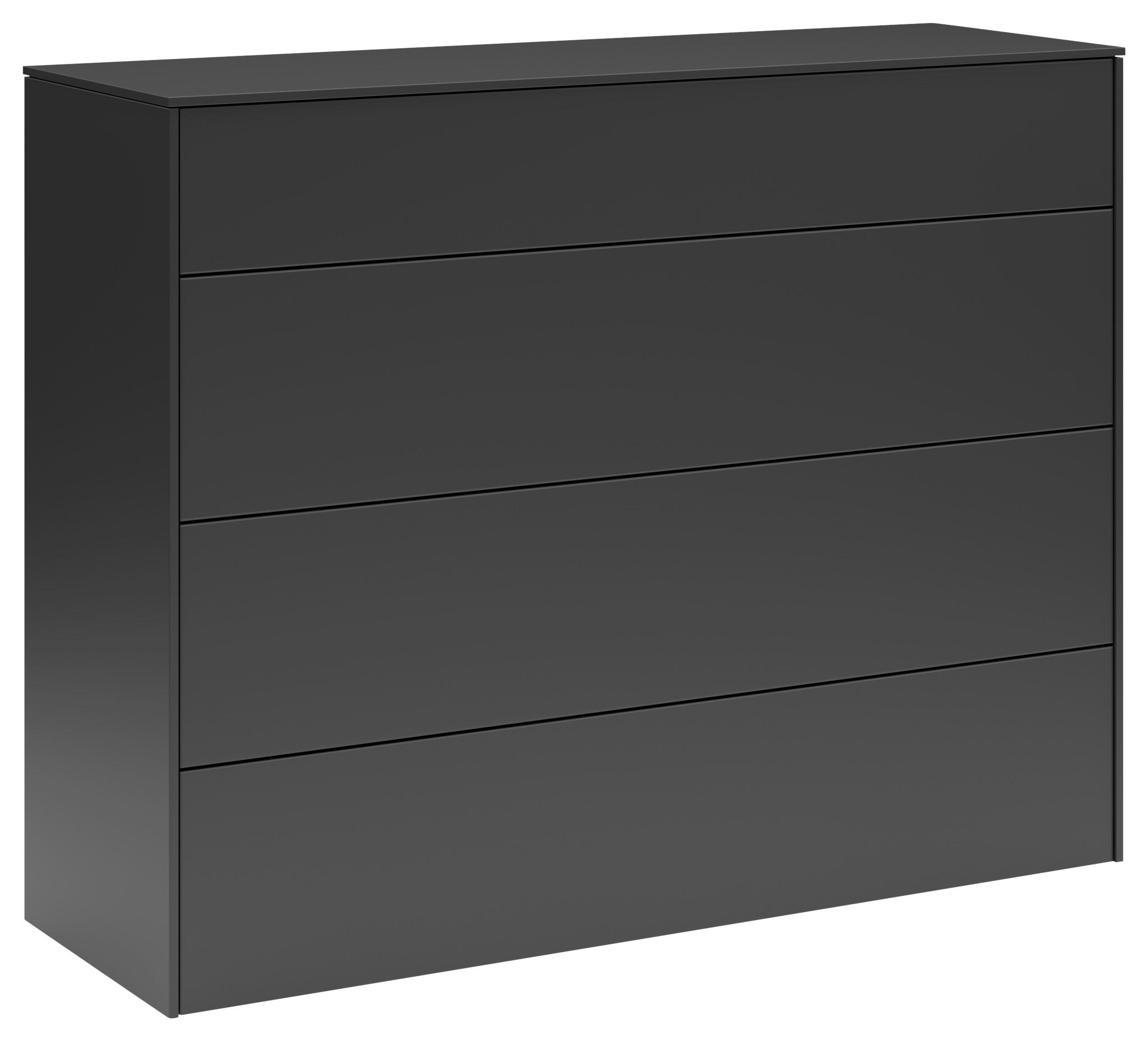 SIDEBOARD Riverside  in 121/97/42 cm  - Schwarz, Design, Holzwerkstoff/Kunststoff (121/97/42cm) - SetOne by Musterring