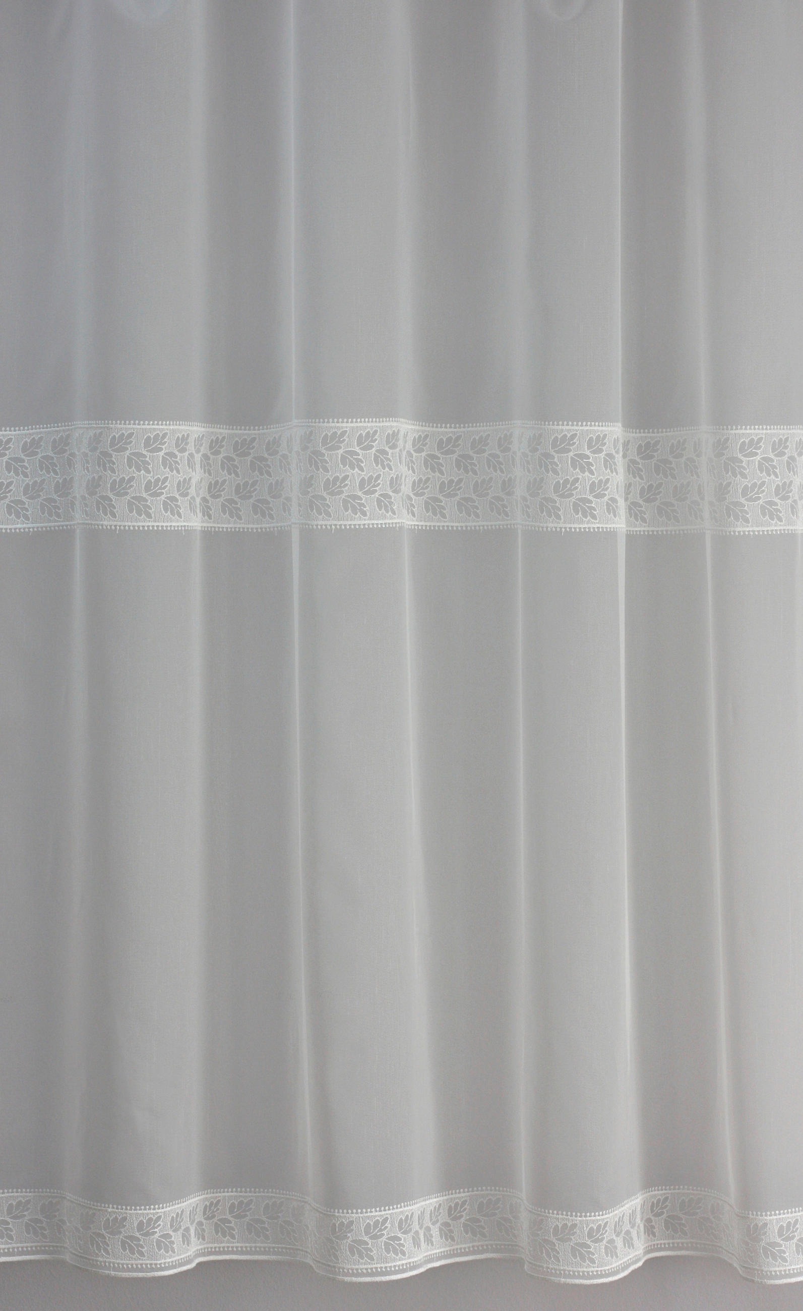 Perdea Tip Plasă  - ecru, Basics, textil (290cm)