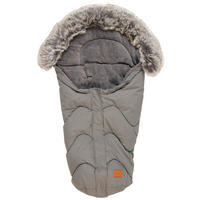 BABYSCHALEN-FUßSACK Trendy S  - Grau, Basics, Kunststoff (35/80cm) - Jimmylee