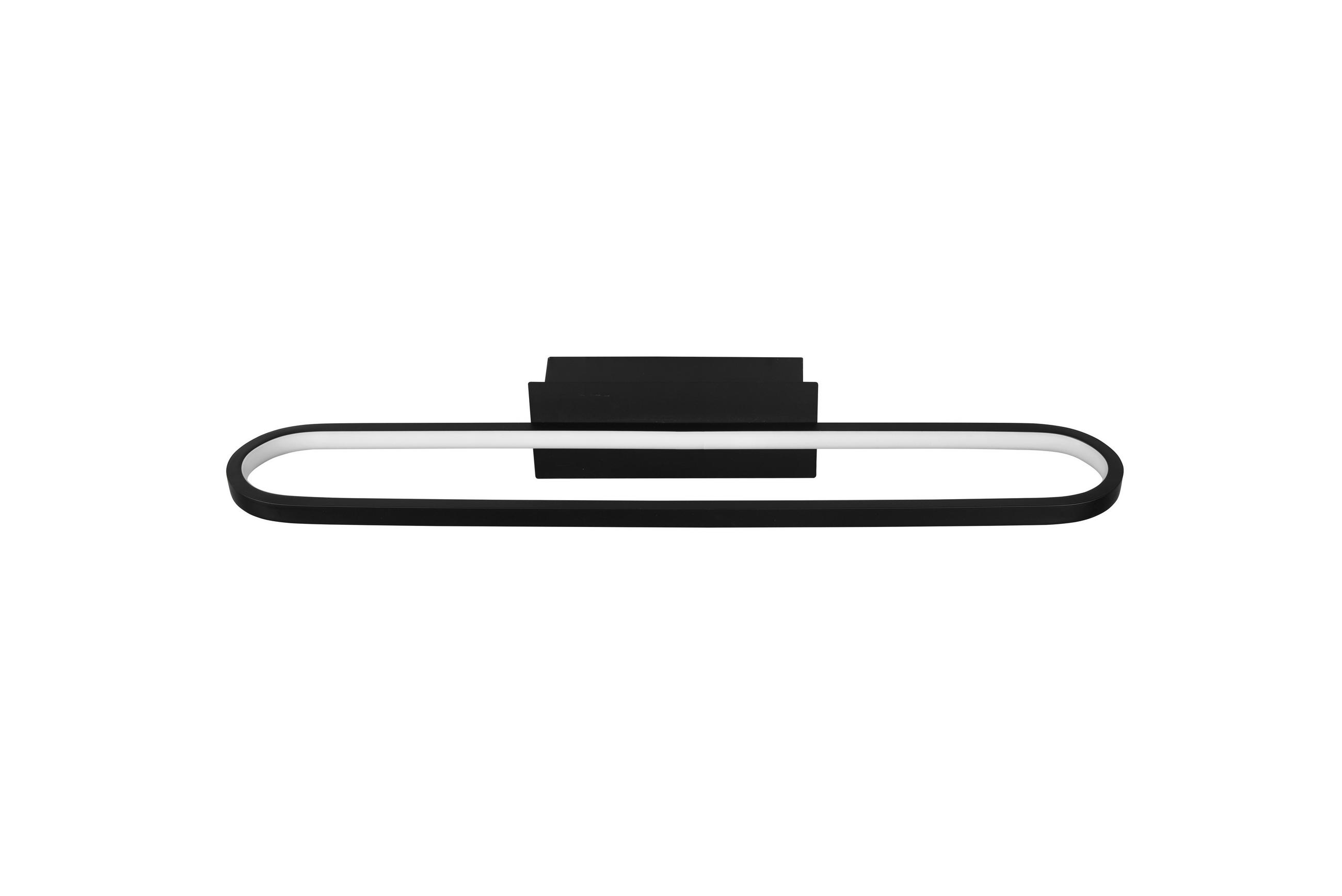 Trio Leuchten Badezimmer-Wandleuchte Gianni Schwarz 15x8x60 cm