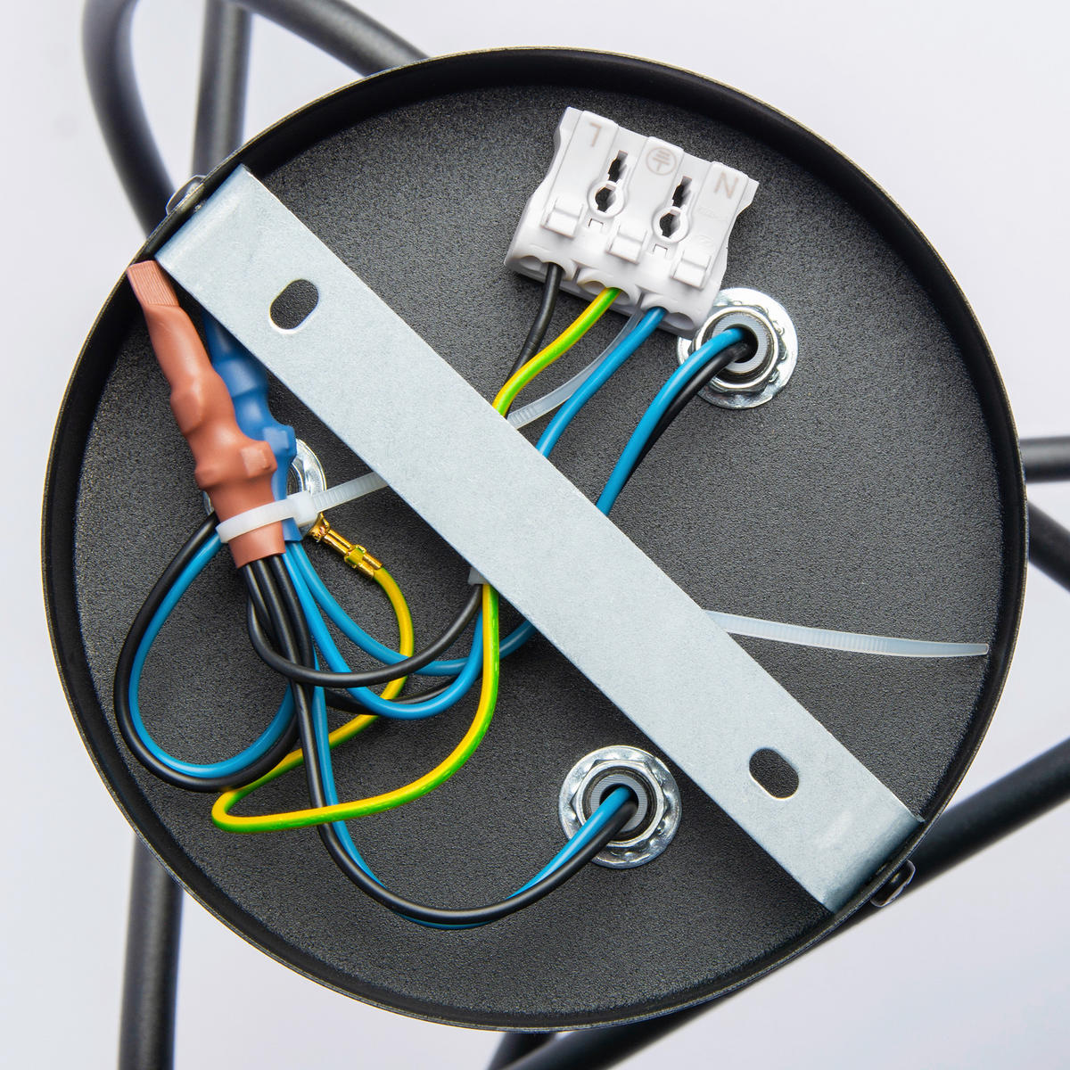 DECKENLEUCHTE OXFORD 45/45/30 cm   - Chromfarben/Schwarz, LIFESTYLE, Metall (45/45/30cm)