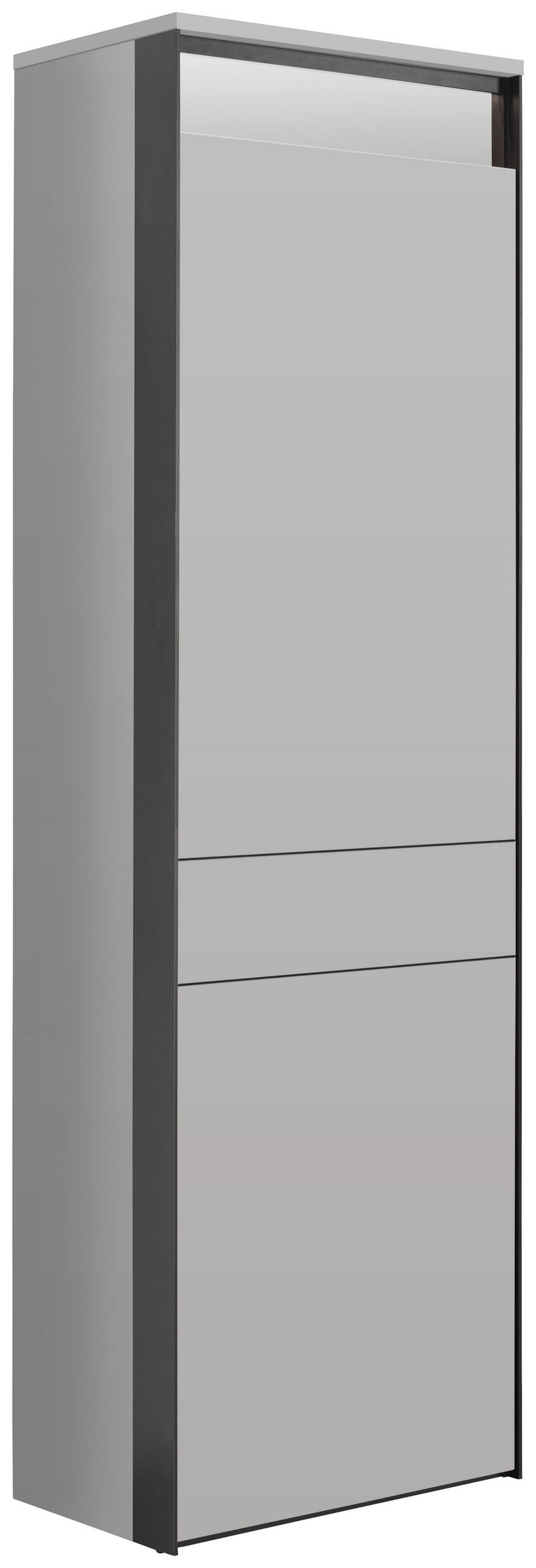 GARDEROBENSCHRANK  in 60/200/38 cm  - Kaschmir/Schwarz, KONVENTIONELL, Holzwerkstoff (60/200/38cm) - Voleo