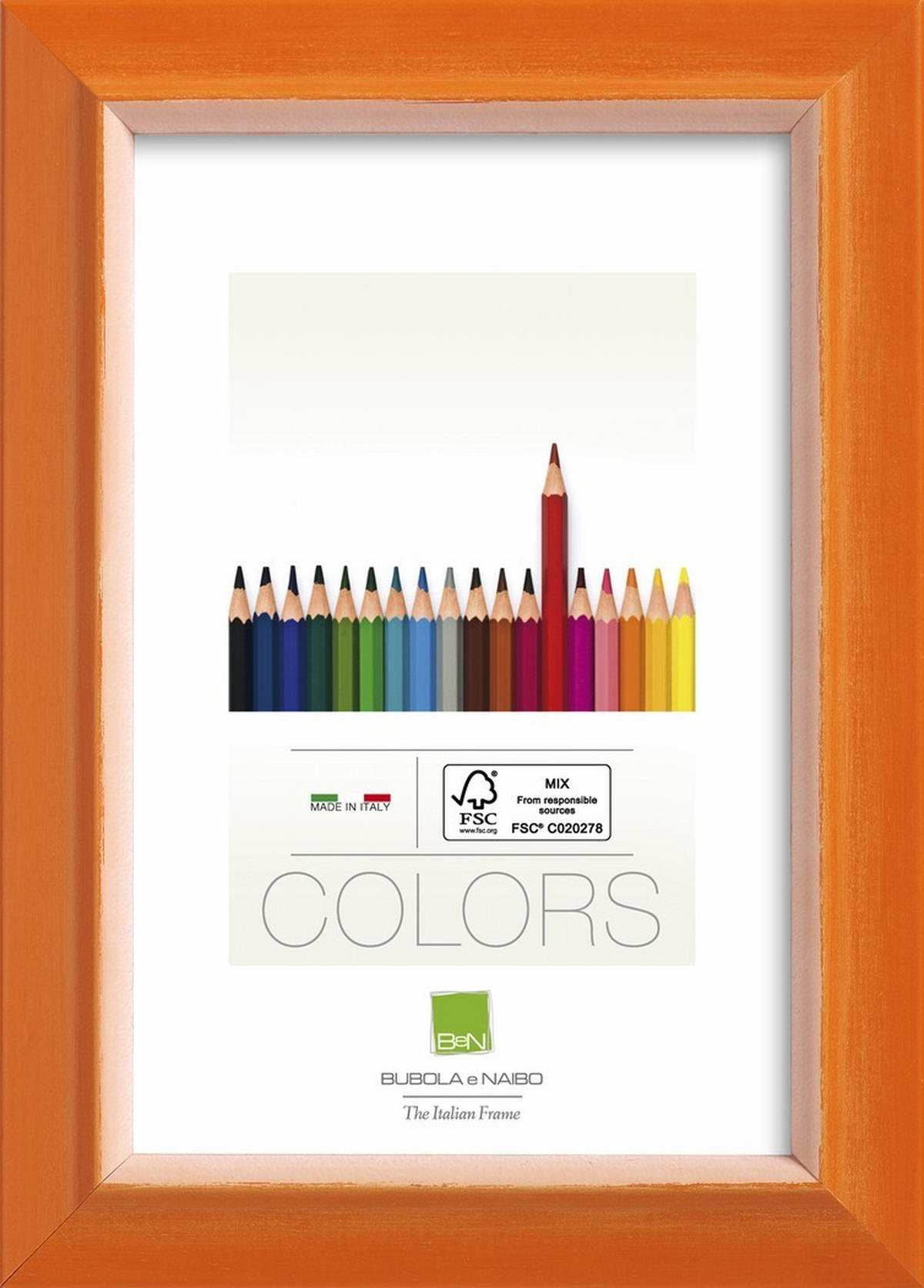 RAHMEN 52,6/42,6 cm  - Orange, KONVENTIONELL, Glas/Holz (52,6/42,6cm)