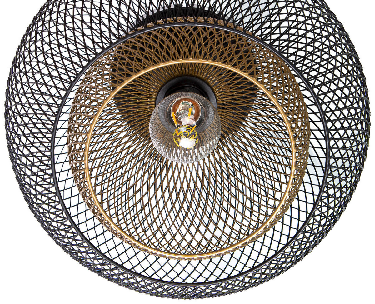 DECKENLEUCHTE     - Goldfarben/Schwarz, Design, Metall (30/28,5cm)