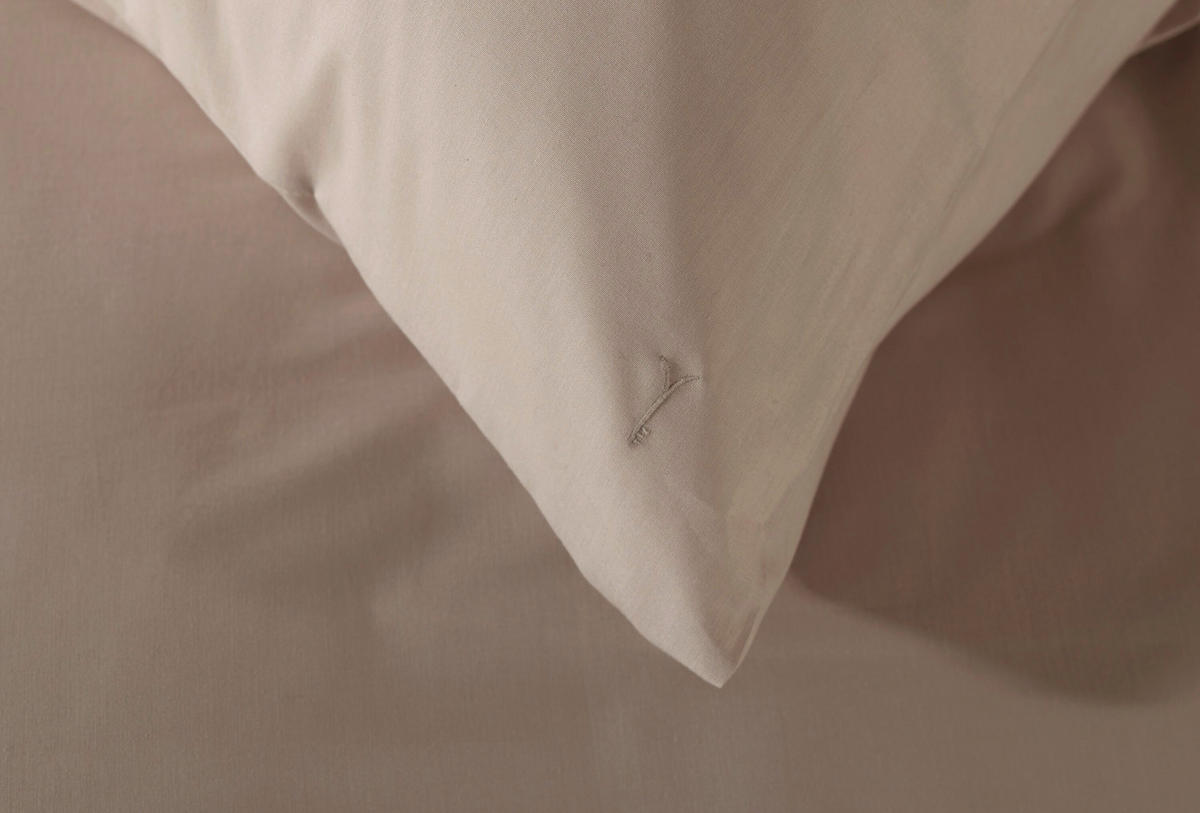 BETTWÄSCHE Suite-Casablanca Renforcé 155/220 cm  - Sandfarben, Basics, Textil (155/220cm)