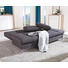 SCHLAFSOFA Anthrazit - Chromfarben/Anthrazit, Design, Kunststoff/Textil (203/83/90cm) - NOVEL