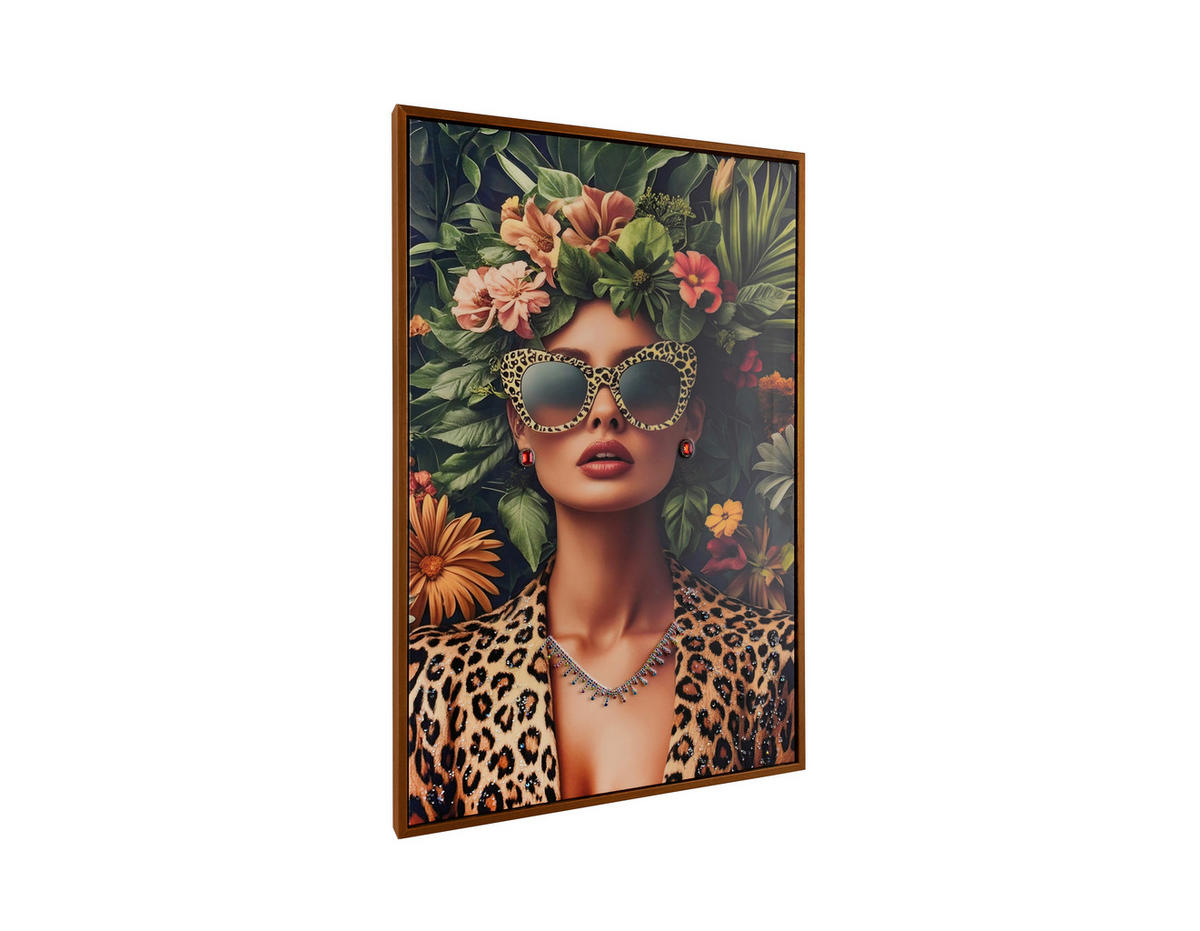BILD Frauen Multicolor  - Goldfarben/Multicolor, Design, Kunststoff (60/90/3,8cm)