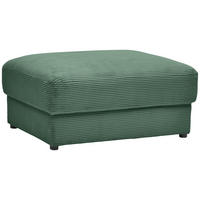 HOCKER in Textil Dunkelgrün  - Dunkelgrün/Schwarz, Modern, Kunststoff/Textil (100/47/80cm) - Carryhome