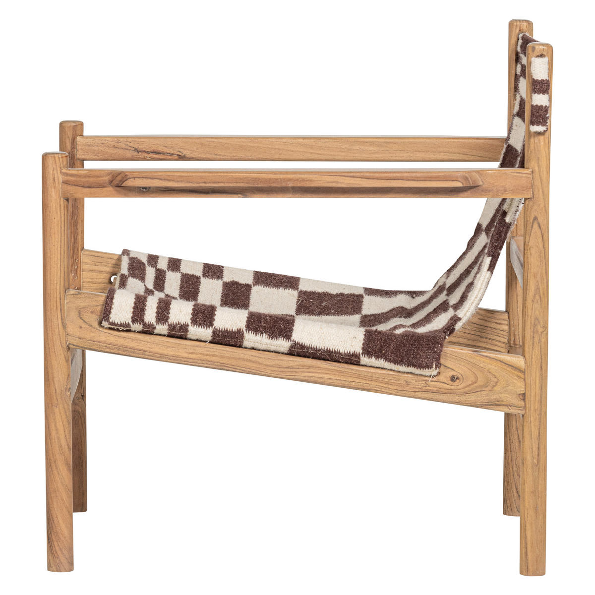 SESSEL in Webstoff Braun, Naturfarben  - Braun/Naturfarben, MODERN, Holz/Textil (73/76/67cm) - Livetastic