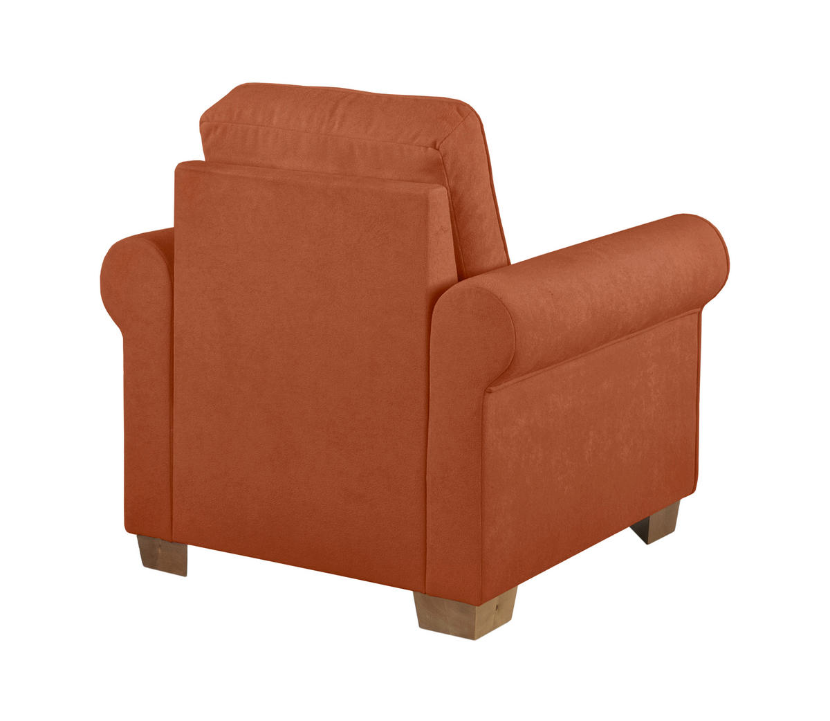 SESSEL in Rostfarben  - Rostfarben/Buchefarben, Design, Holz/Textil (93/89/82cm) - MID.YOU
