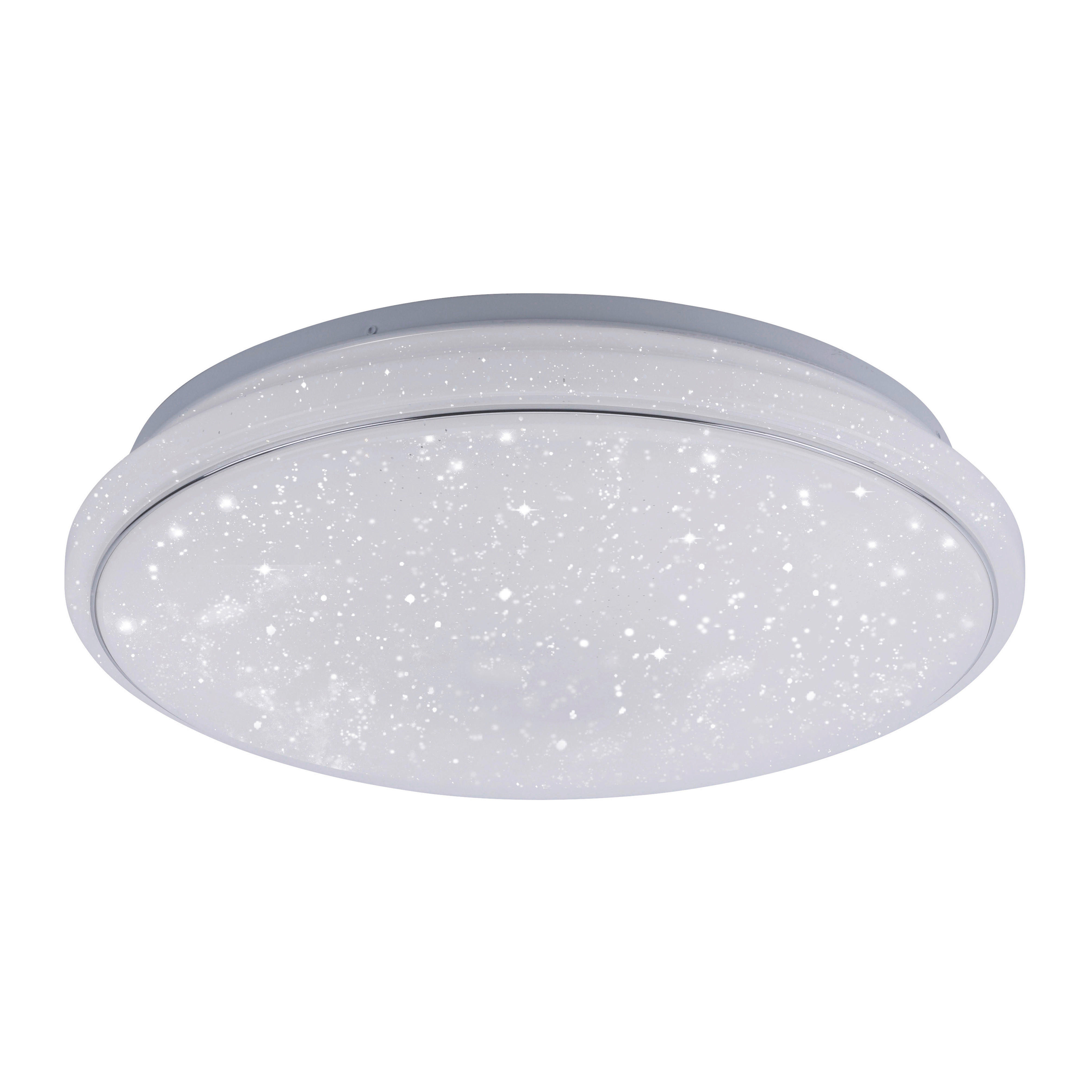 LED-DECKENLEUCHTE Lolasmart-Jupi  - Weiß, KONVENTIONELL, Kunststoff/Metall (44/44/11cm)