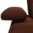 ECKSOFA in Struktur Rostfarben  313/233 cm  - Rostfarben/Schwarz, Design, Kunststoff/Textil (313/233cm) - Emilio Belluti