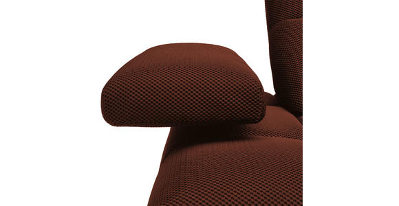 ECKSOFA in Struktur Rostfarben 313/233 cm - Rostfarben/Schwarz, Design, Kunststoff/Textil (313/233cm) - Emilio Belluti