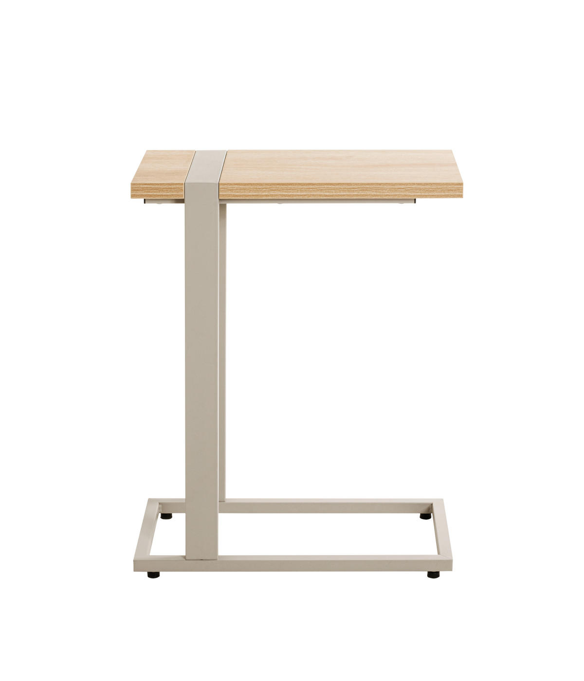 ODKLÁDACÍ STOLEK, šedá, barvy dubu - šedá/barvy dubu, Design, kov/kompozitní dřevo (49/24/64cm)