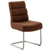 SCHWINGSTUHL  in Edelstahl Webstoff  - Edelstahlfarben/Rostfarben, Design, Textil/Metall (47/90/64cm) - Dieter Knoll