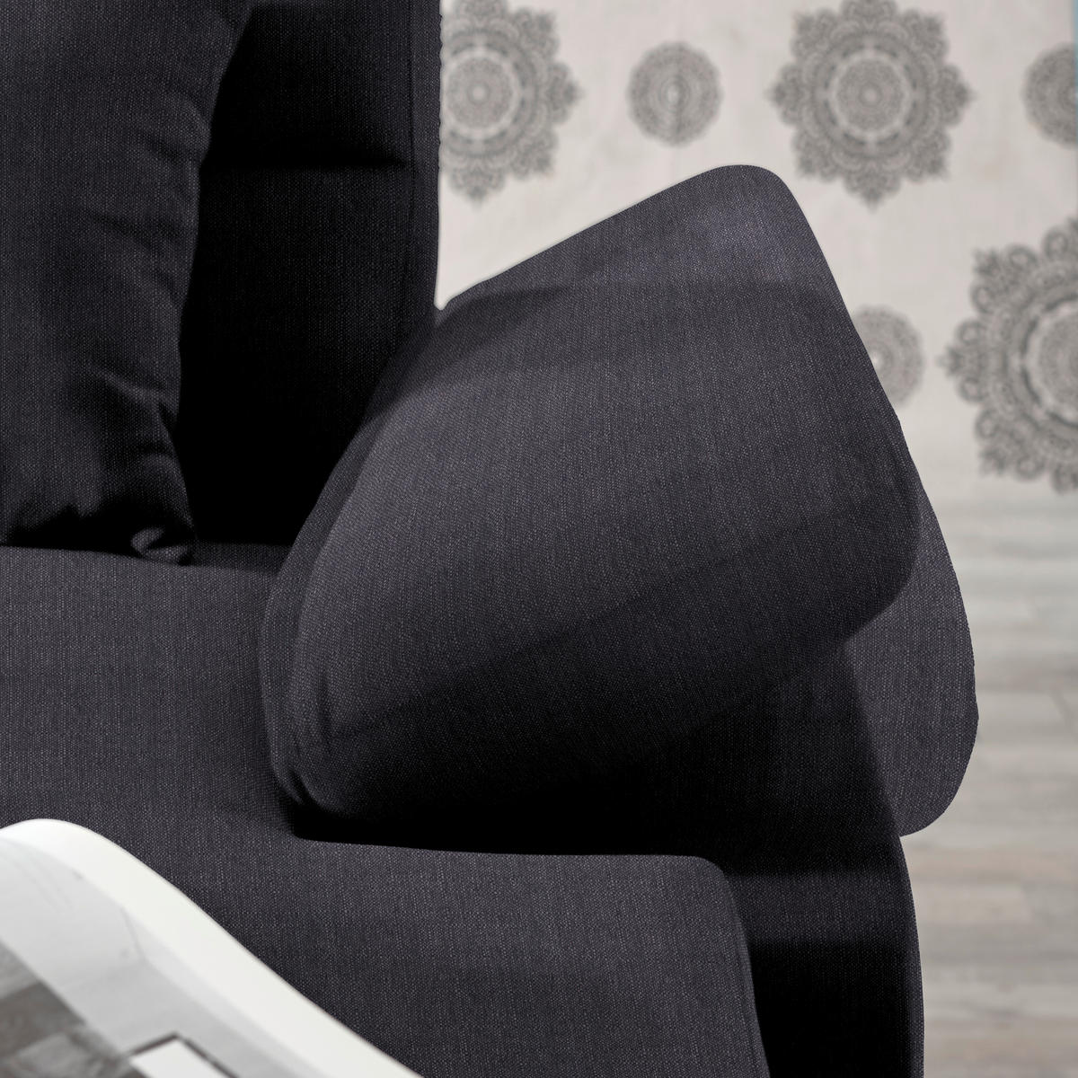 WOHNLANDSCHAFT in Webstoff Anthrazit  - Dunkelbraun/Anthrazit, Konventionell, Kunststoff/Textil (183/319/166cm) - Cantus