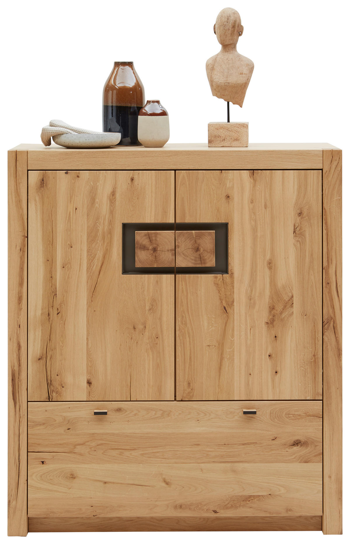 KOMMODE  in 102,3/117,6/41 cm  - Eichefarben/Dunkelgrau, Natur, Holz (102,3/117,6/41cm) - Valnatura