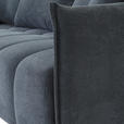 SCHLAFSOFA Plüsch Anthrazit  inkl. Zierkissen, Rückenkissen, Bettkasten, Schlaffunktion, Rücken echt, Liegefläche im Originalstoff  - Anthrazit/Schwarz, KONVENTIONELL, Kunststoff/Textil (200/73/105cm) - Carryhome