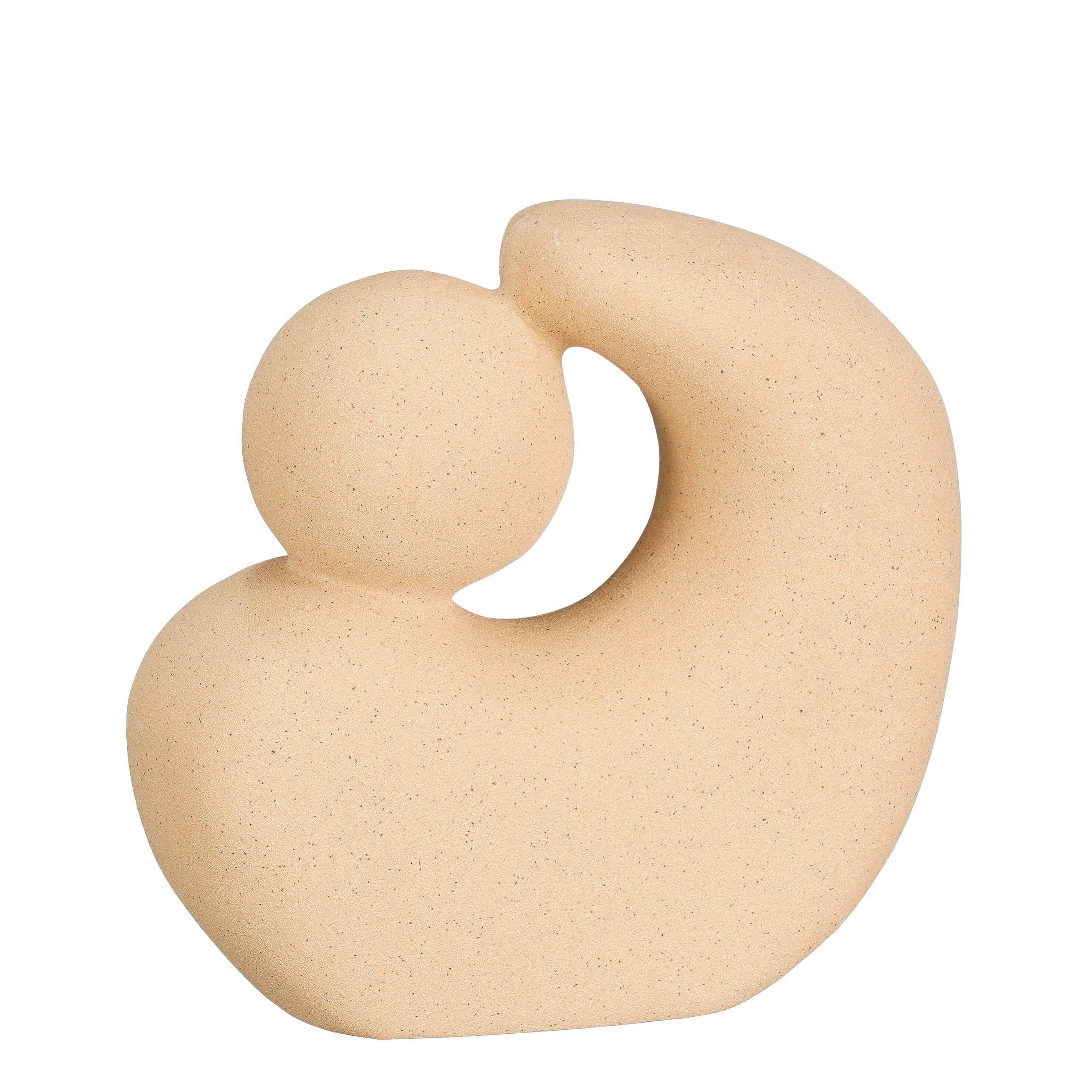 DEKORAČNÝ KAMEŇ, béžová - béžová, Basics, keramika (20.5cm/8.5cm/20cmcm)
