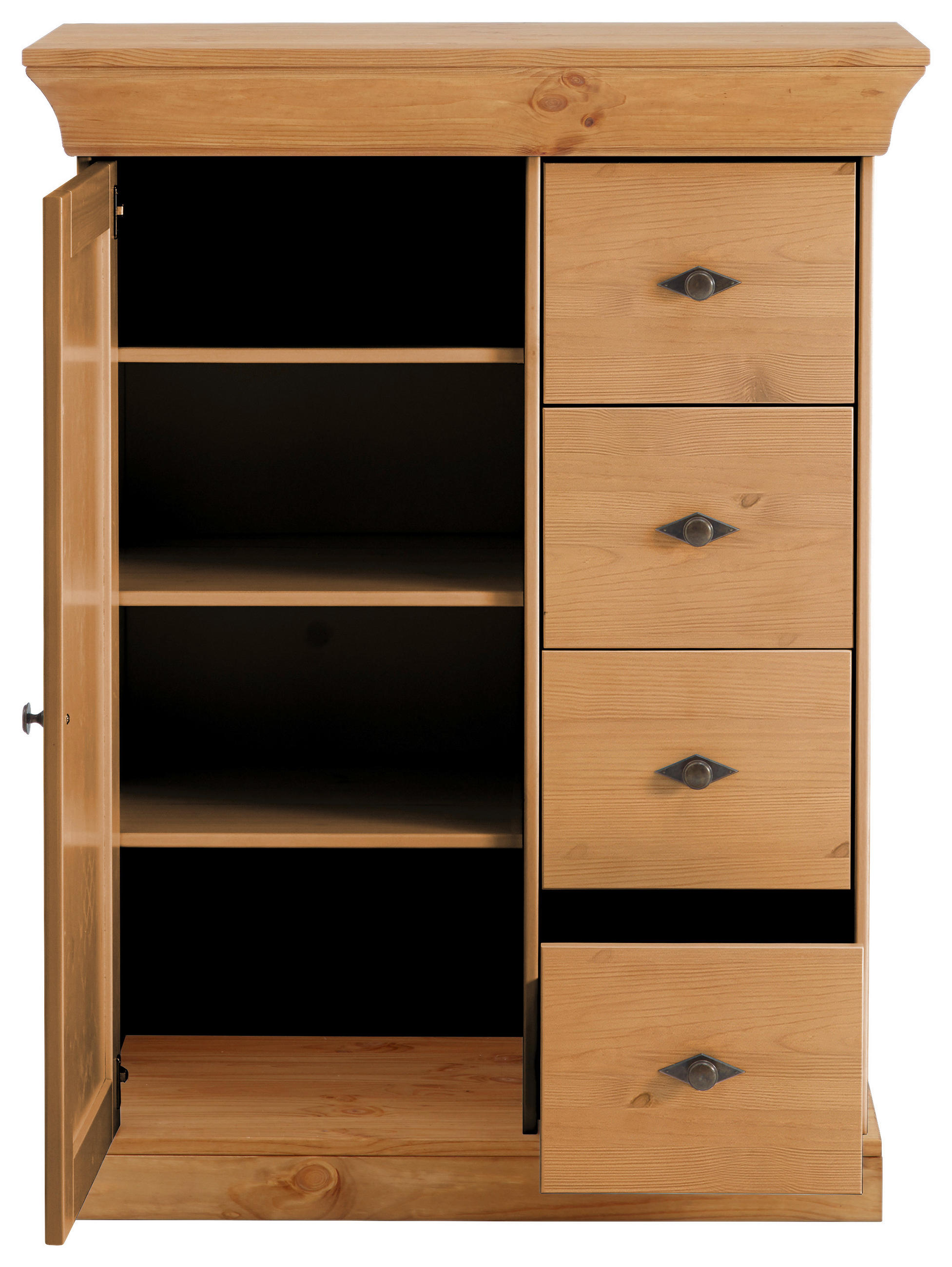 KOMMODE  in 88/117/45 cm  - Laugenfarbig/Kupferfarben, ROMANTIK / LANDHAUS, Holz/Metall (88/117/45cm) - Boxxx