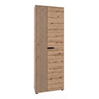 GARDEROBENSCHRANK  in 65/191/37 cm  - Schwarz/Eiche Artisan, Design, Holzwerkstoff/Kunststoff (65/191/37cm) - MID.YOU