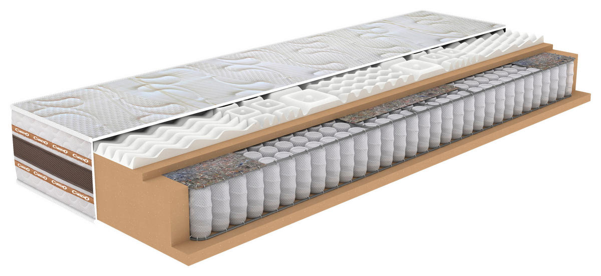 TÁSKARUGÓS MATRAC 140/200 cm  - bézs, Basics, textil (140/200cm) - Cardo