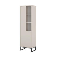 VITRINE Kaschmir  - Kaschmir/Schwarz, Design, Glas/Holzwerkstoff (53,4/180,7/36,5cm) - MID.YOU