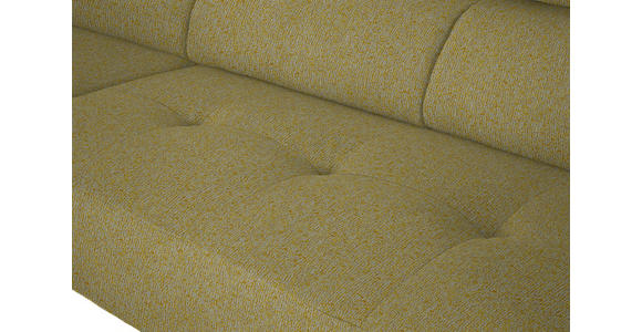 ECKSOFA in Struktur Gelb 205/280 cm - Gelb/Schwarz, Design, Textil/Metall (205/280cm) - Xora