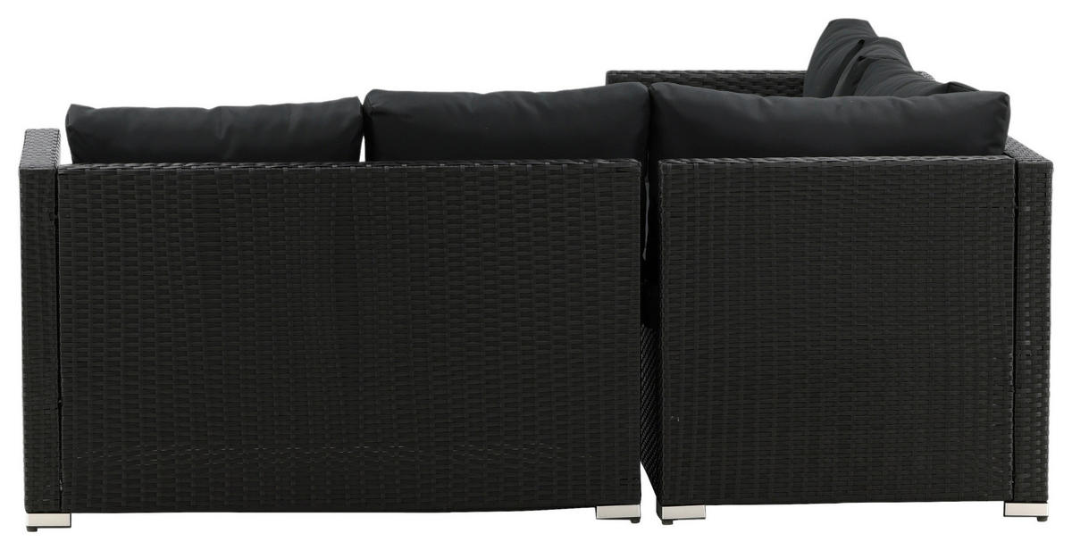 LOUNGEGRUPP  - svart, Klassisk, glas/textil - Gardenson