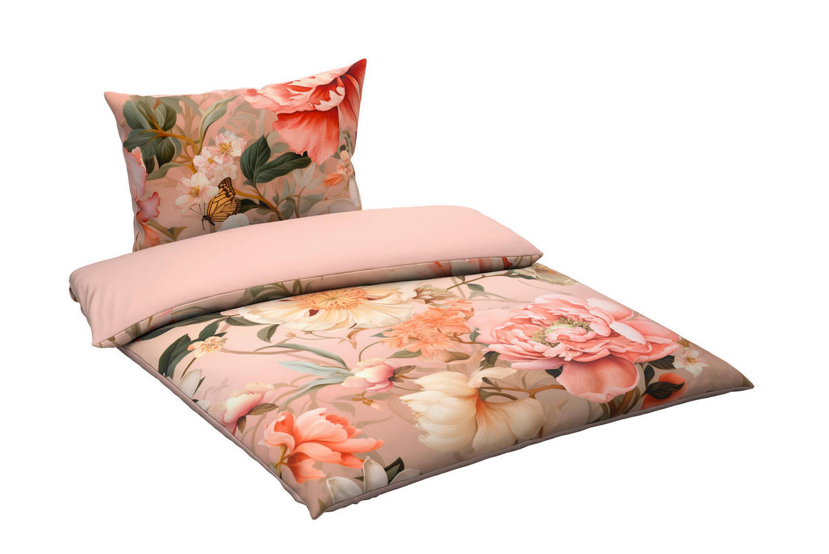 BETTWÄSCHE 2-teilig Satin 140/200 cm  - Multicolor, Textil (140/200cm) - Esposa