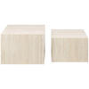 COUCHTISCHSET quadratisch Beige  - Beige, Design, Papier/Holzwerkstoff (58/50/40/33/58/50cm) - MID.YOU