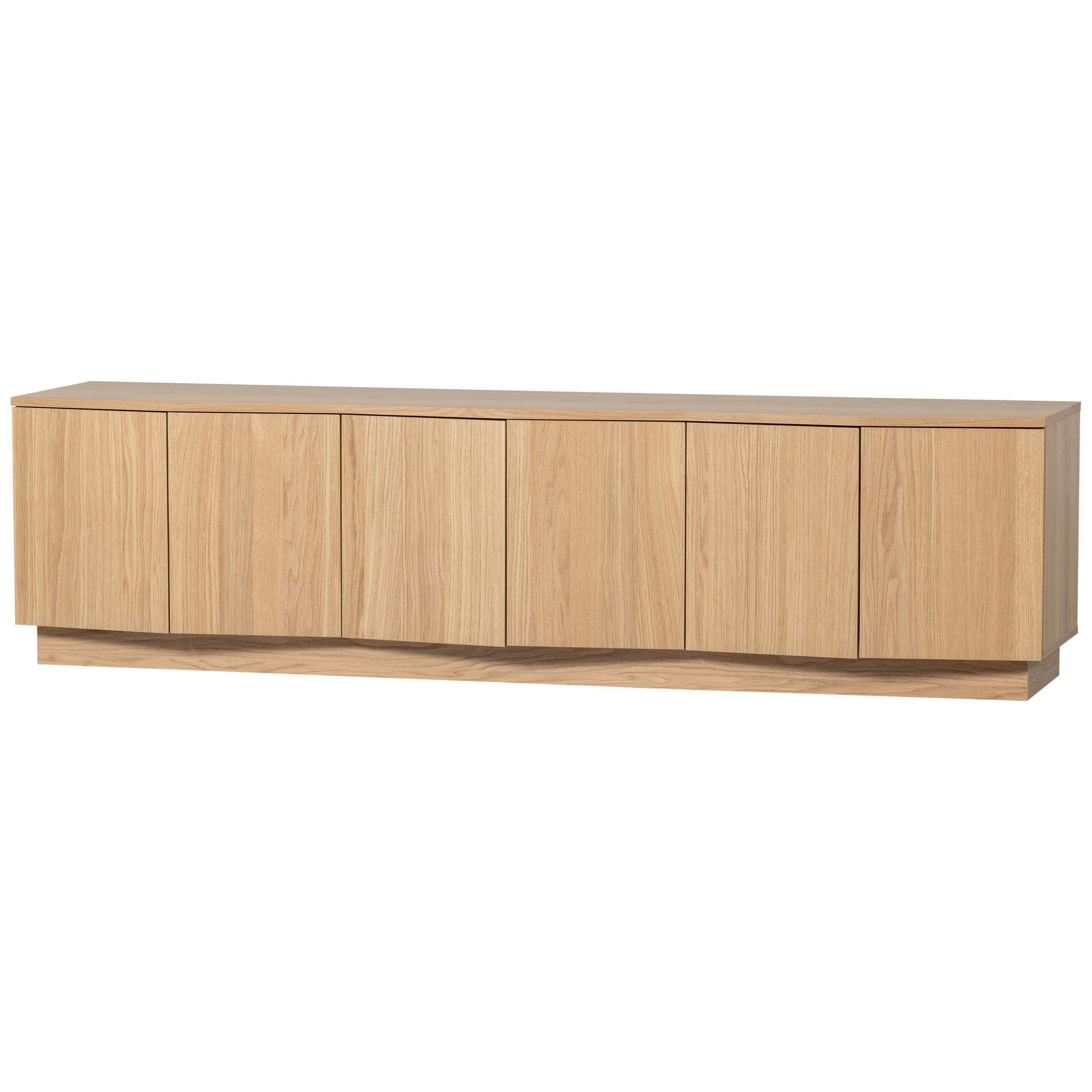 LOWBOARD 200/52/45 cm  - Eichefarben, Design, Holz (200/52/45cm) - Livetastic