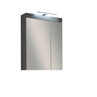 SPIEGELSCHRANK 60/77/17 cm  - Graphitfarben, Basics, Glas/Holzwerkstoff (60/77/17cm) - MID.YOU